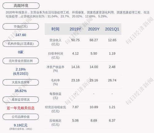 高能环境：为全资子公司提供担保