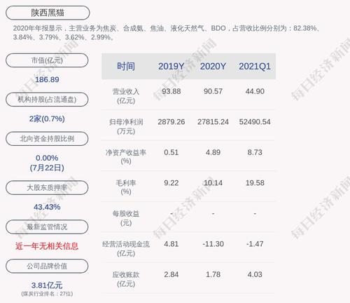 陕西黑猫：控股股东累计质押约4.61亿股