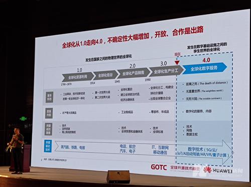 华为肖然：开放和合作是更好面对全球化4.0时代的唯一出路