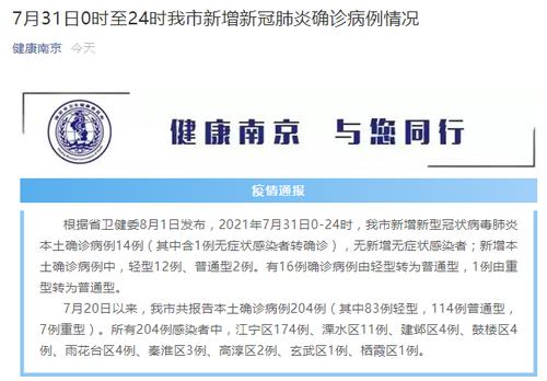 南京新增14例本土确诊详情公布！最小2岁，核酸检测排队期间家人曾与接触确诊病例的邻居近距离交谈