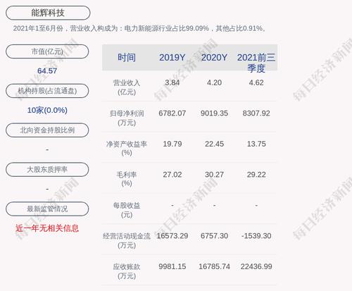 能辉科技：公司的担保额度为人民币4亿元