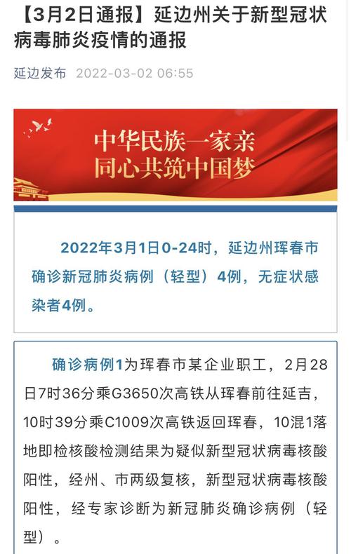 突发！吉林这地新增4例确诊和4例无症状，1人曾坐高铁到外地，其父和6名同事感染