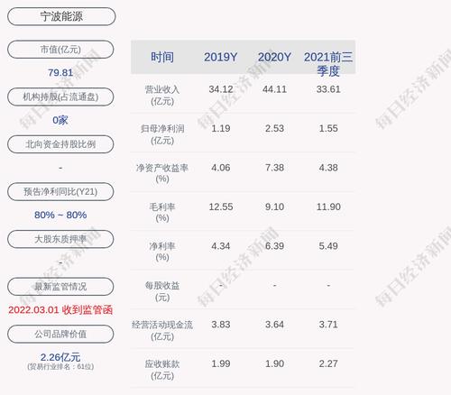 交易异动！宁波能源：近3个交易日上涨33.21%，无未披露的重大事项