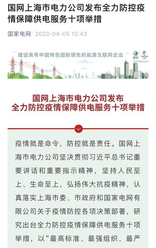 严格实施“欠费不停电、减免违约金”！刚刚，国网上海电力发布重要信息！封控不停供，海关保障煤、气、油进口通关