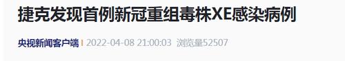 关注！捷克发现首例新冠重组病毒XE感染病例、9日起取消所有入境防疫措施